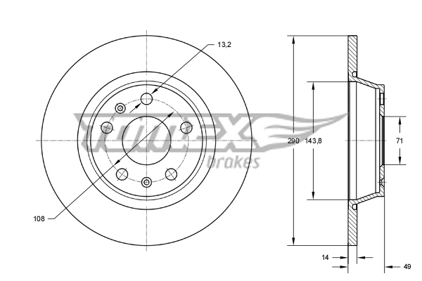 TOMEX Brakes TX 73-48...